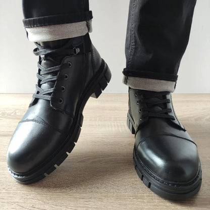GHETE CASUAL BARBATI RIEKER 32219-00 NEGRE