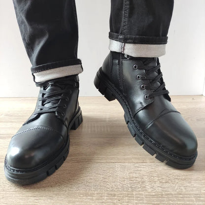 GHETE CASUAL BARBATI RIEKER 32219-00 NEGRE