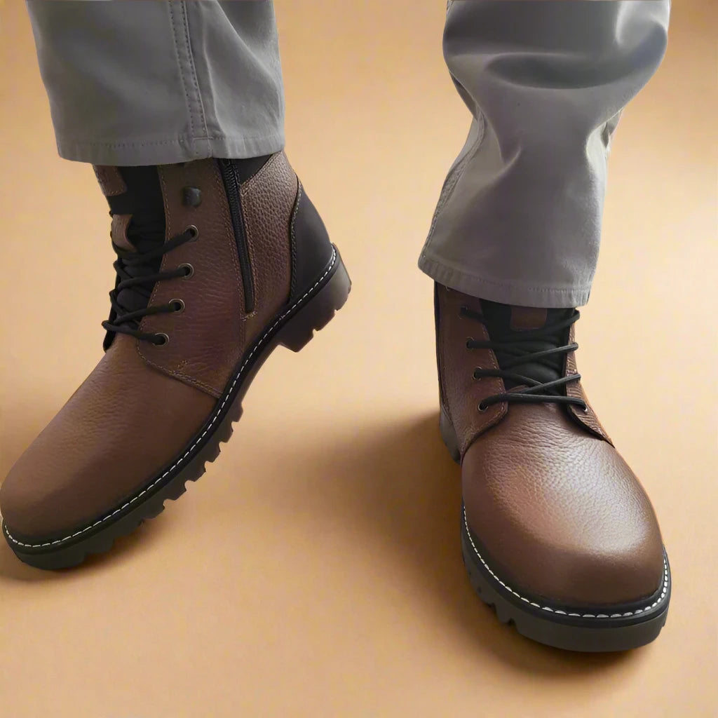 GHETE CASUAL BARBATI RIEKER 38832-22 MARO - imagine 4