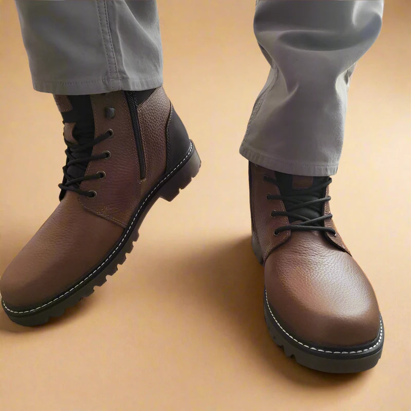 GHETE CASUAL BARBATI RIEKER 38832-22 MARO - imagine 4