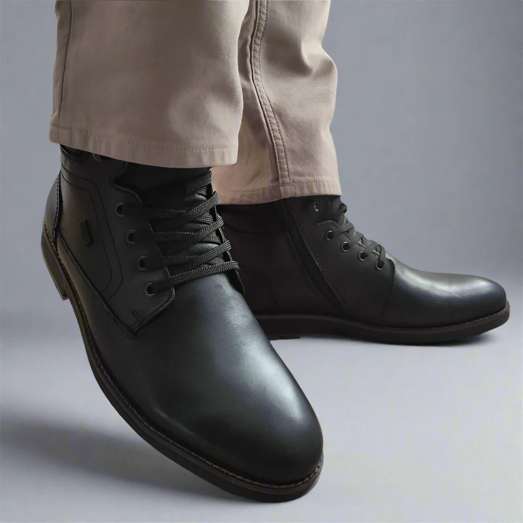 GHETE CASUAL BARBATI RIEKER F4544-00 NEGRE - imagine 5