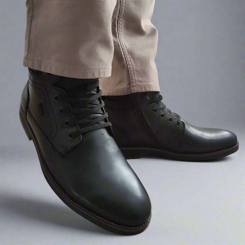 GHETE CASUAL BARBATI RIEKER F4544-00 NEGRE - imagine 5