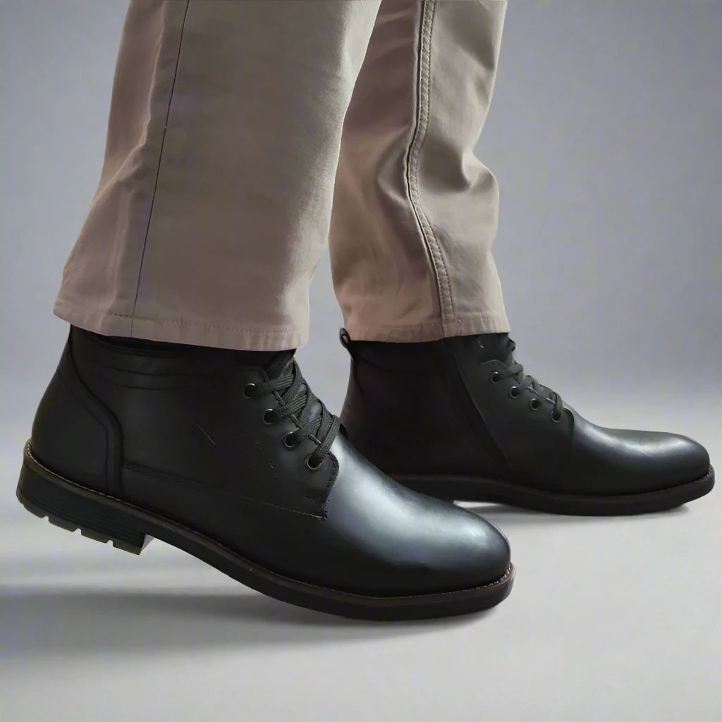 GHETE CASUAL BARBATI RIEKER F4544-00 NEGRE - imagine 2