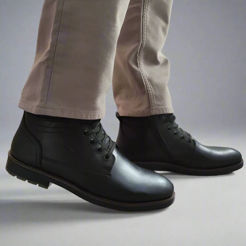 GHETE CASUAL BARBATI RIEKER F4544-00 NEGRE - imagine 2