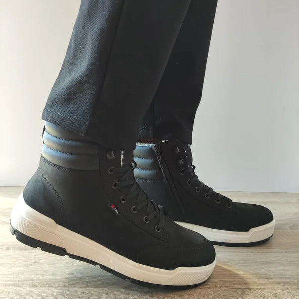 GHETE CASUAL BARBATI RIEKER U0071-00 NEGRE - imagine 2