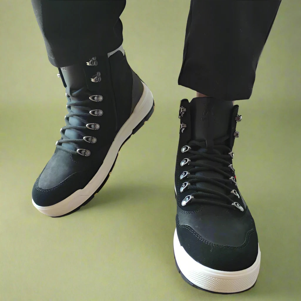GHETE CASUAL BARBATI RIEKER U0072-00 NEGRE - imagine 4