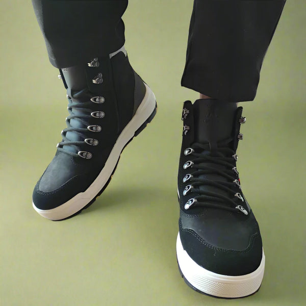 GHETE CASUAL BARBATI RIEKER U0072-00 NEGRE - imagine 4
