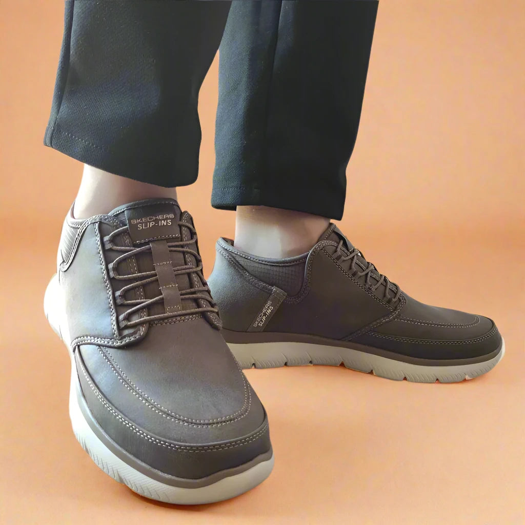 GHETE CASUAL BARBATI SKECHERS 232927 CHOC - imagine 3