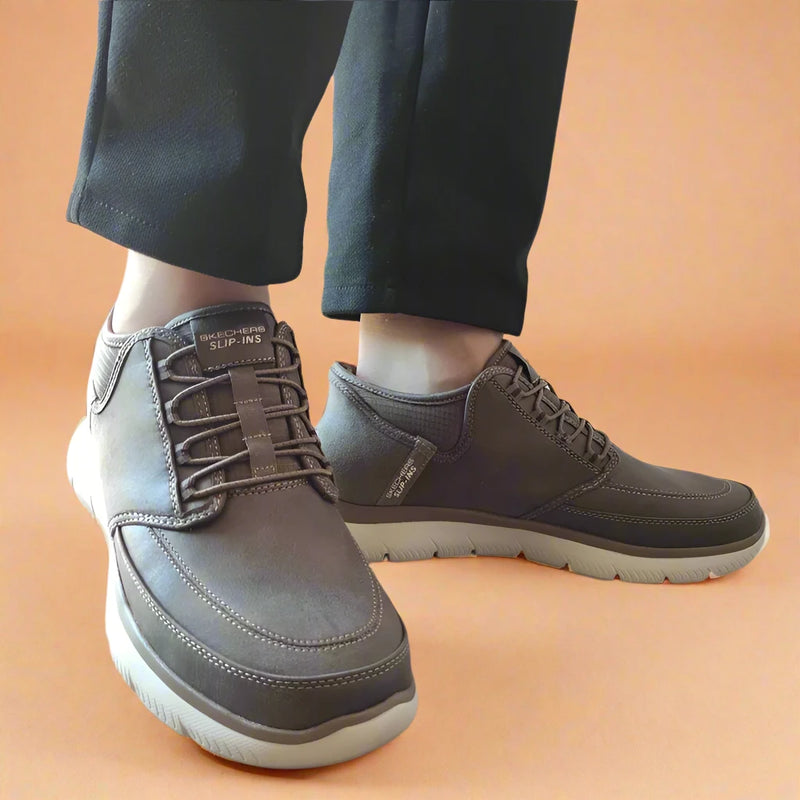 GHETE CASUAL BARBATI SKECHERS 232927 CHOC - imagine 3