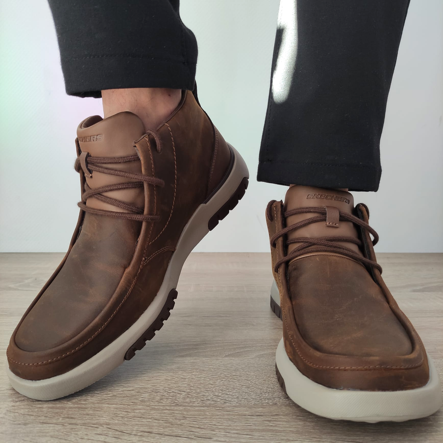 GHETE CASUAL BARBATI SKECHERS 204225 CDB MARO