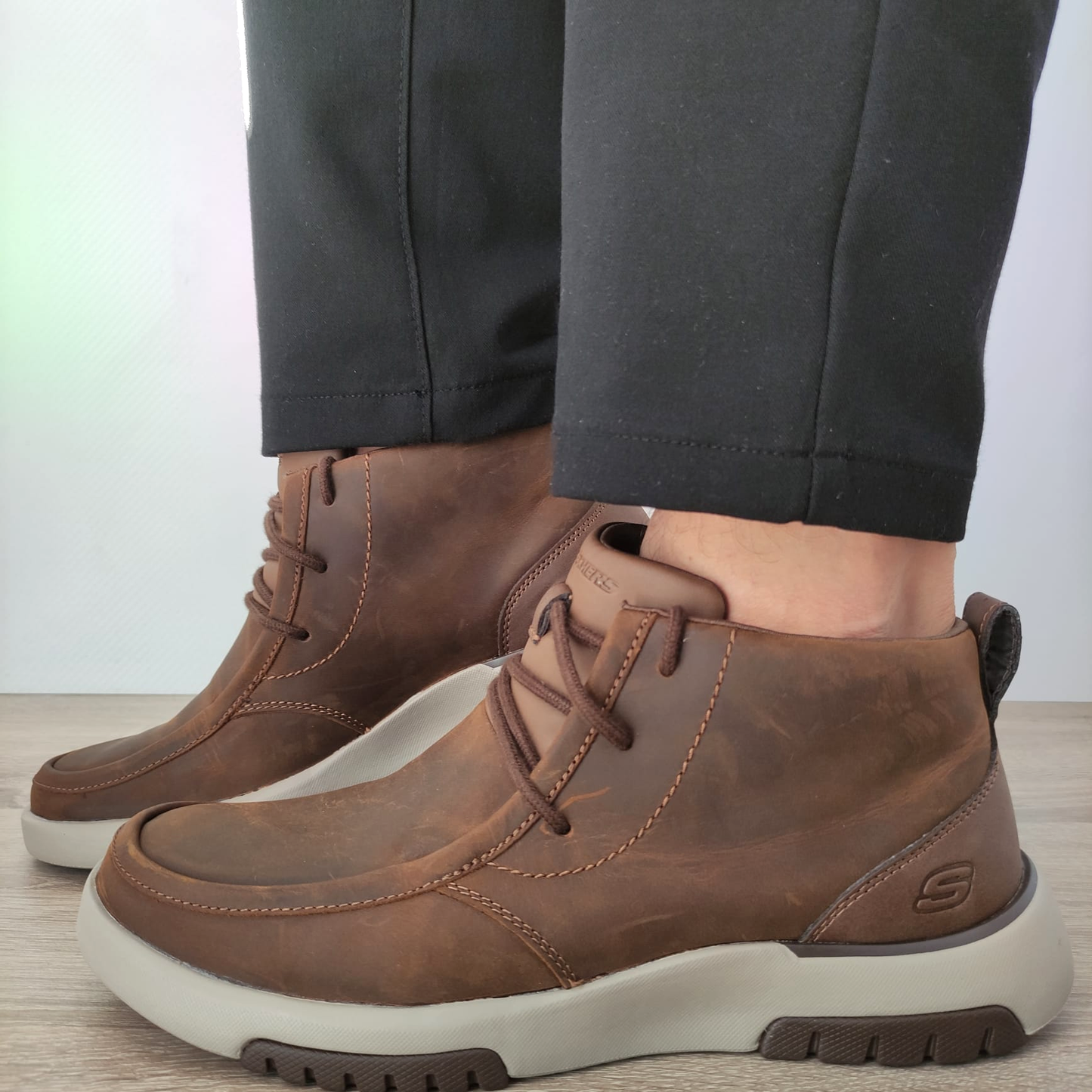 GHETE CASUAL BARBATI SKECHERS 204225 CDB MARO