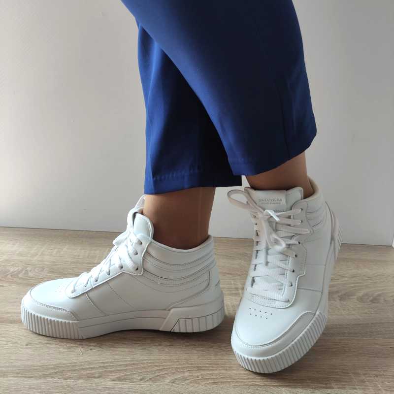 GHETE CASUAL DAMA ADOLESCENTI SKECHERS 185094 WHT