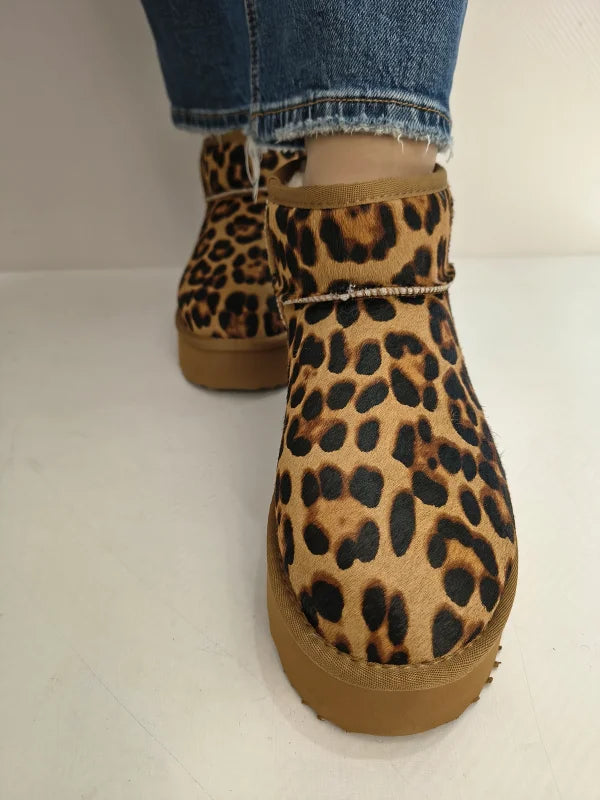GHETE CASUAL DAMA ANNA VIOTTI D113-MORES CAMEL MINI LEO - imagine 3