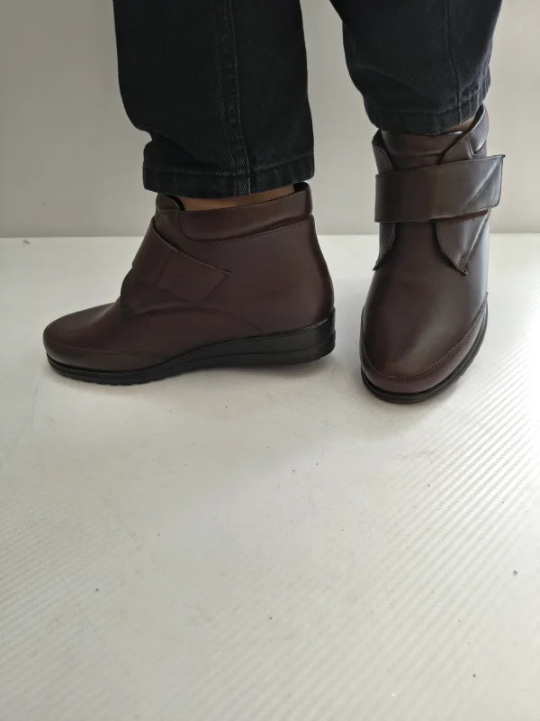 GHETE CASUAL DAMA BIO FLEX B1008.005 MARO INCHIS - imagine 5