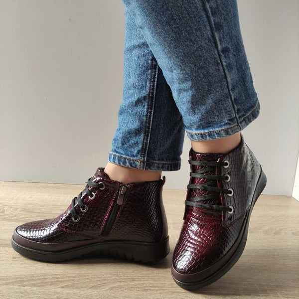 GHETE CASUAL DAMA BIO FLEX H-002 BORDO CROCO - imagine 2