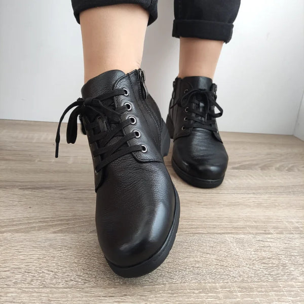 GHETE CASUAL DAMA CAPRICE 25152-41 NEGRE - imagine 5