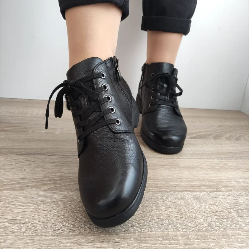 GHETE CASUAL DAMA CAPRICE 25152-41 NEGRE - imagine 5