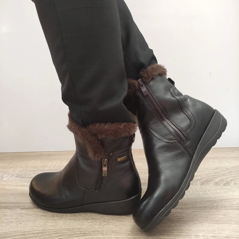 GHETE CASUAL DAMA CAPRICE 26459-43 MARO INCHIS - imagine 2