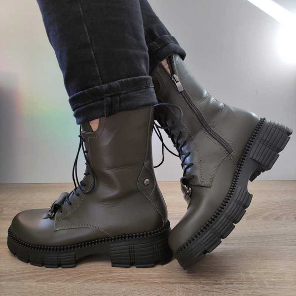 GHETE CASUAL DAMA DOGATI 002 23653 KAKI - imagine 2