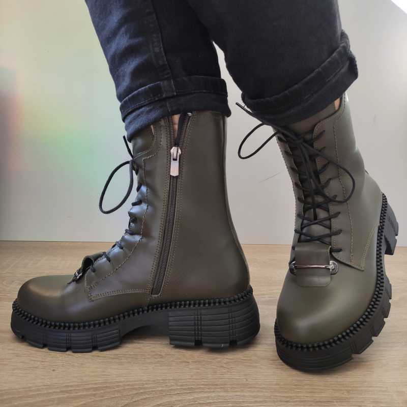 GHETE CASUAL DAMA DOGATI 002 23653 KAKI - imagine 3