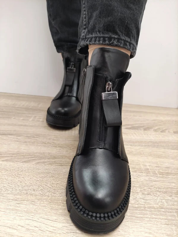 GHETE CASUAL DAMA DOGATI 005 5789 NEGRE - imagine 3