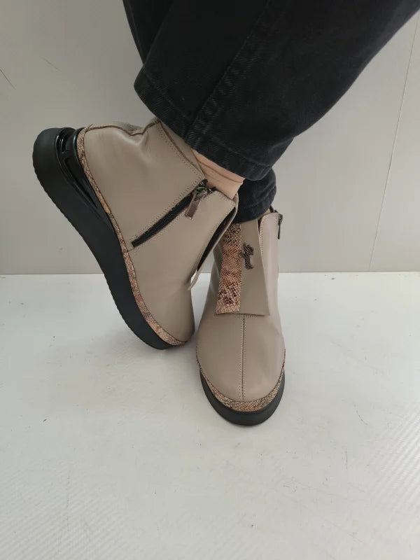GHETE CASUAL DAMA DOGATI 061 2000 GREJ (VISONE) - imagine 5