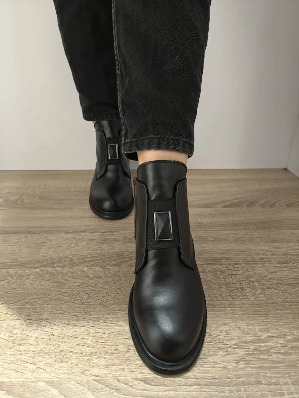 GHETE CASUAL DAMA DOGATI 061 MT-20901 NEGRE - imagine 3