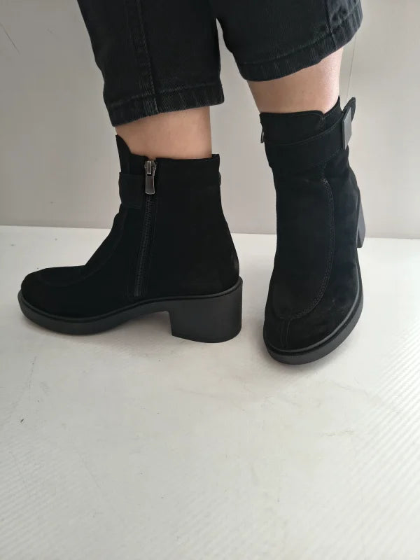 GHETE CASUAL DAMA DOGATI 086 8411 NEGRE VELUR - imagine 5