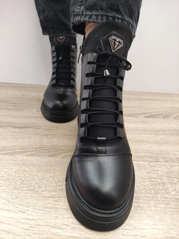 GHETE CASUAL DAMA DOGATI 087 6001 NEGRE