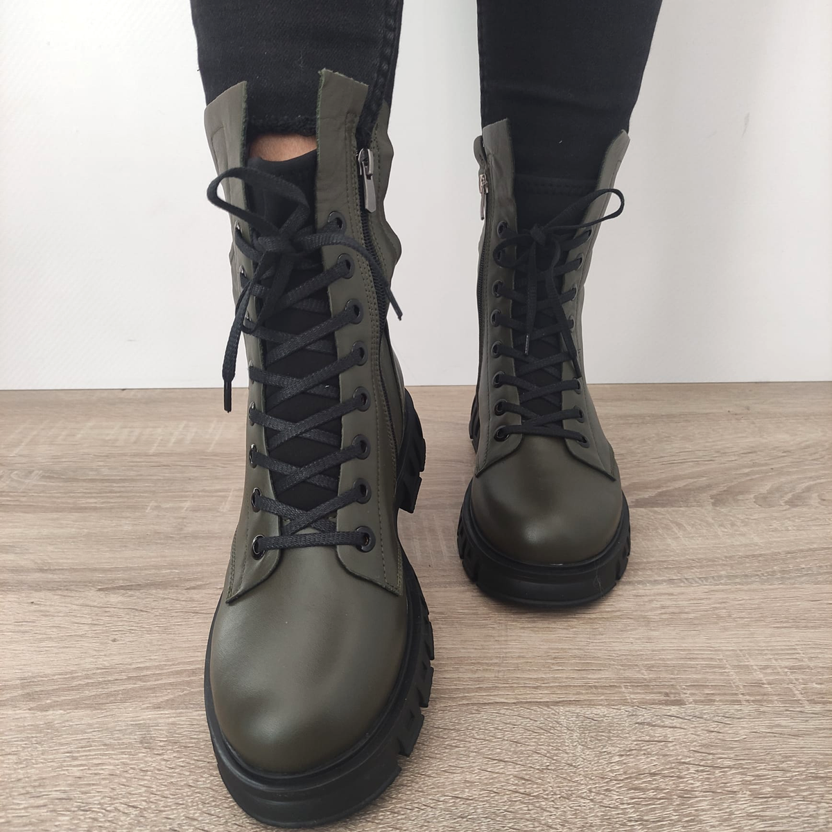 GHETE CASUAL DAMA DOGATI 21015 VERDE KAKI - imagine 5