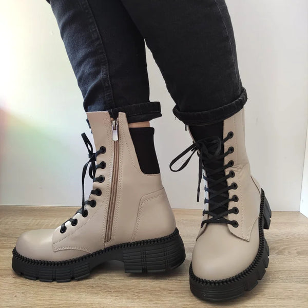 GHETE CASUAL DAMA DOGATI 23657 BEJ VISION - imagine 5