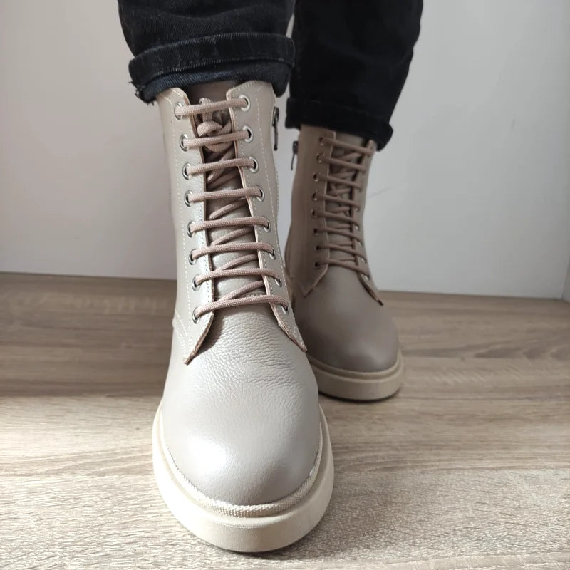 GHETE CASUAL DAMA DOGATI 40570 GREJ VISONE - imagine 5