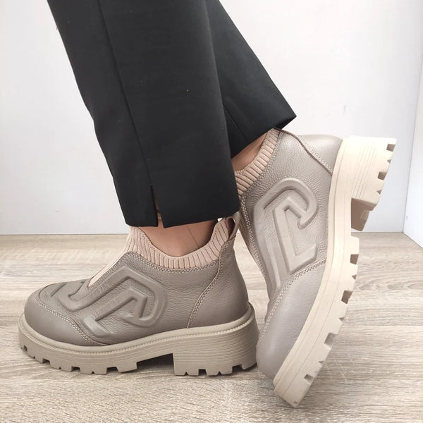 GHETE CASUAL DAMA DOGATI 40604 GREJ VISIONE - imagine 2