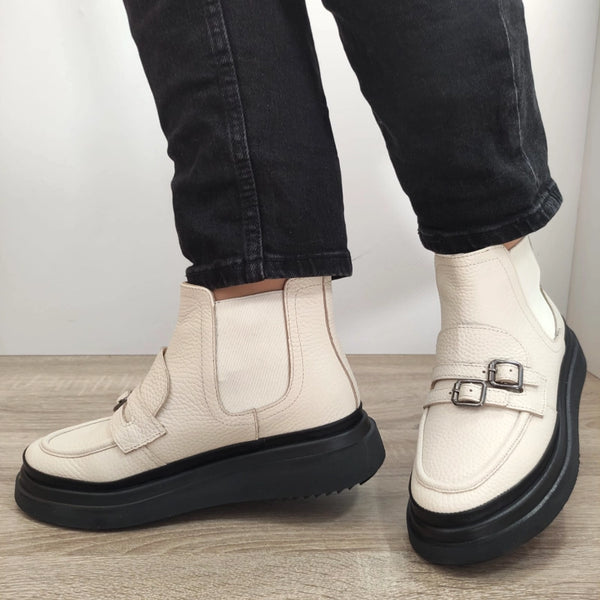 GHETE CASUAL DAMA DOGATI 4431 CREM - imagine 2
