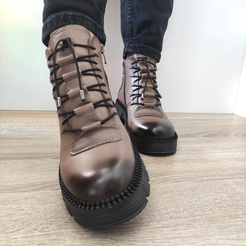 GHETE CASUAL DAMA DOGATI 5780 GREJ VISONE - imagine 4