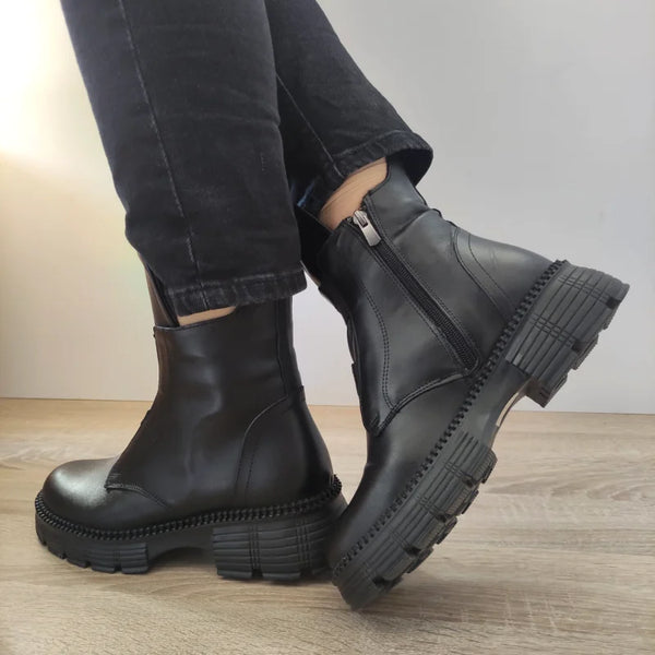 GHETE CASUAL DAMA DOGATI 5786 NEGRE - imagine 5
