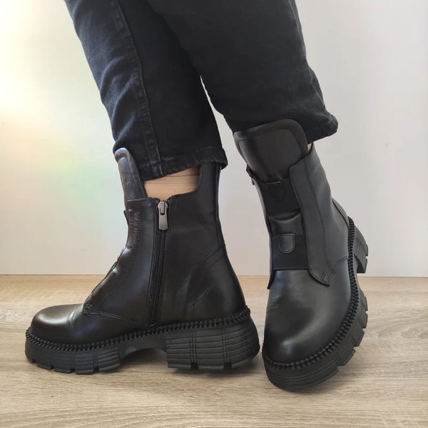 GHETE CASUAL DAMA DOGATI 5786 NEGRE - imagine 2