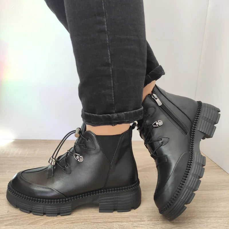 GHETE CASUAL DAMA DOGATI 5806 NEGRE - imagine 2