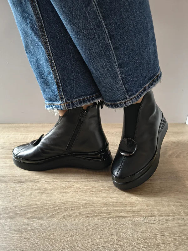 GHETE CASUAL DAMA DOGATI 934428-A NEGRE - imagine 3