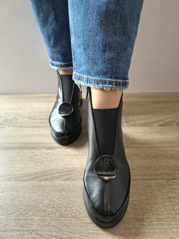 GHETE CASUAL DAMA DOGATI 934428-A NEGRE - imagine 4