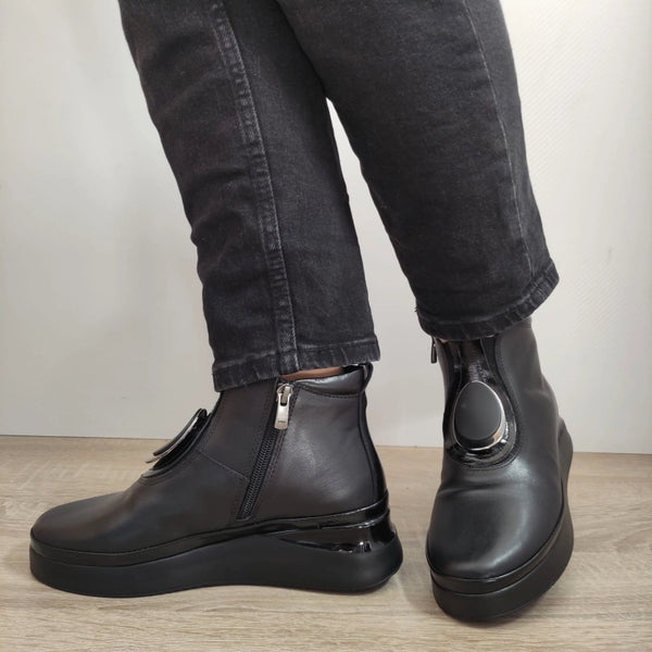 GHETE CASUAL DAMA DOGATI AT01-T NEGRE - imagine 2