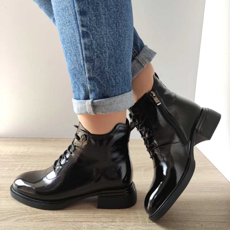 GHETE CASUAL DAMA FEELING H5307-7855 NEGRE - imagine 2