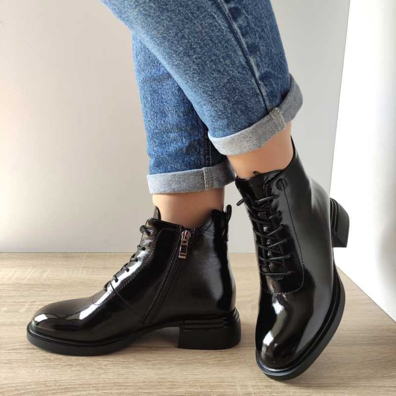 GHETE CASUAL DAMA FEELING H5307-7855 NEGRE - imagine 3