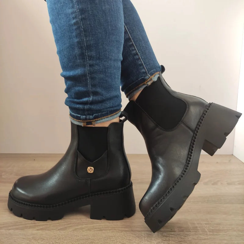 GHETE CASUAL DAMA FORMAZIONE 17979 NEGRE - imagine 2