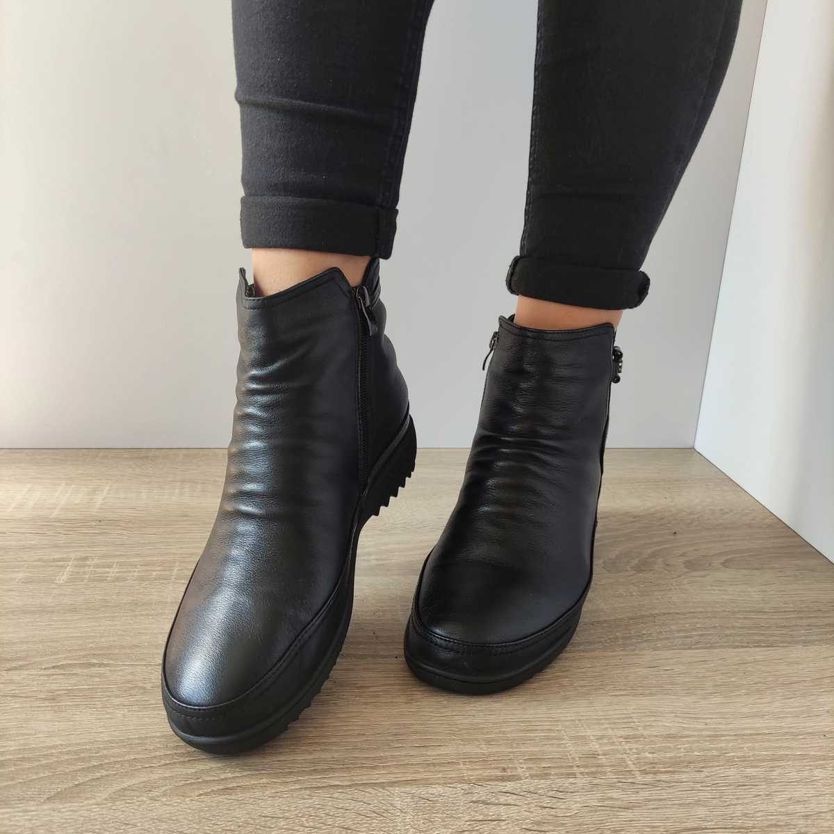 GHETE CASUAL DAMA FORAMZIONE 69199B-6 NEGRE - imagine 5