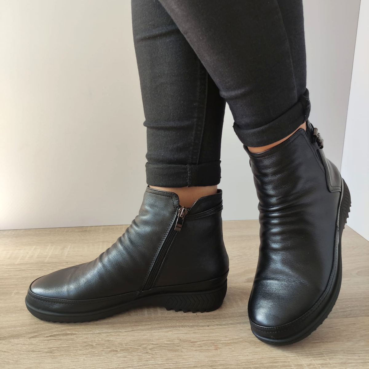 GHETE CASUAL DAMA FORAMZIONE 69199B-6 NEGRE - imagine 3