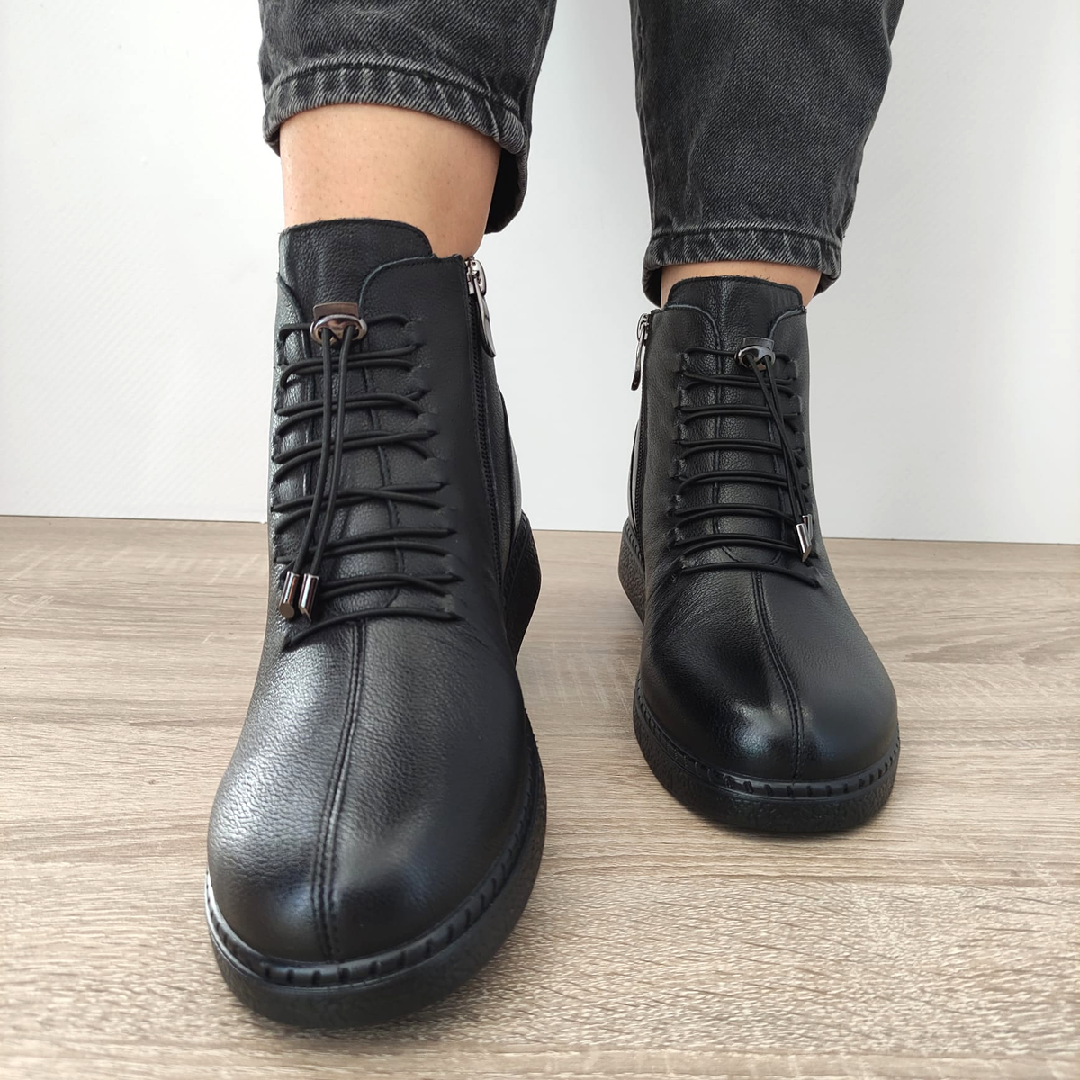 GHETE CASUAL DAMA FORMAZIONE 955702 NEGRE - imagine 5