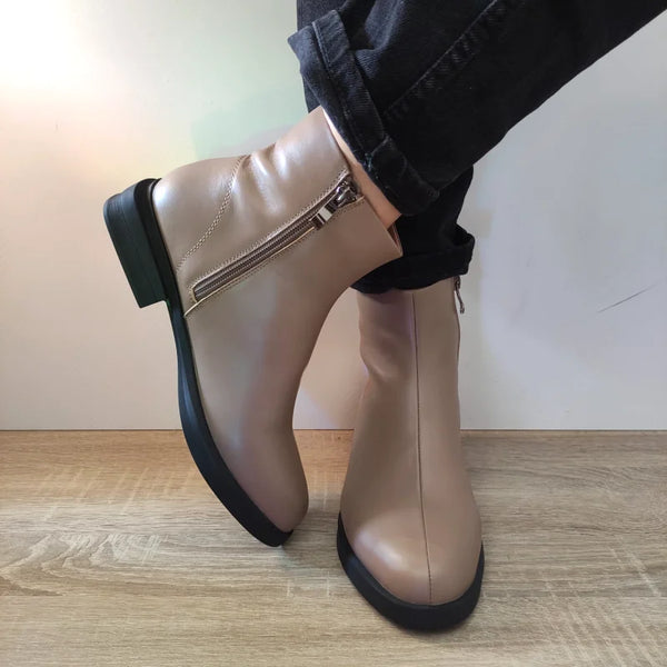 GHETE CASUAL DAMA FORMAZIONE D9193-11 APRICOT VISONE - imagine 4