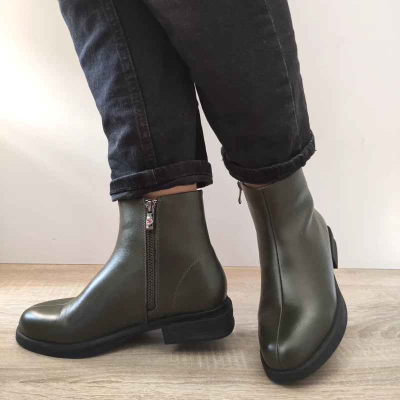 GHETE CASUAL DAMA FORMAZIONE D9193-11 VERDE KAKI - imagine 3