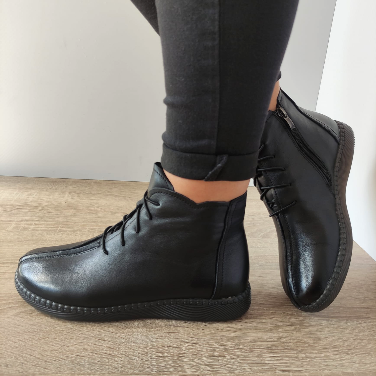 GHETE CASUAL DAMĂ FORMAZIONE SC9580 NEGRE - imagine 2